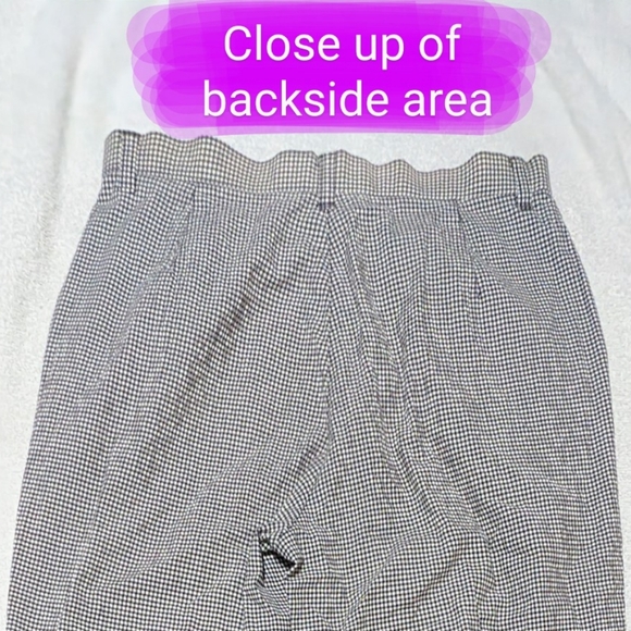Northern Reflections size 8 EUC Vintage black & white relaxed fit capri pants - Picture 13 of 13